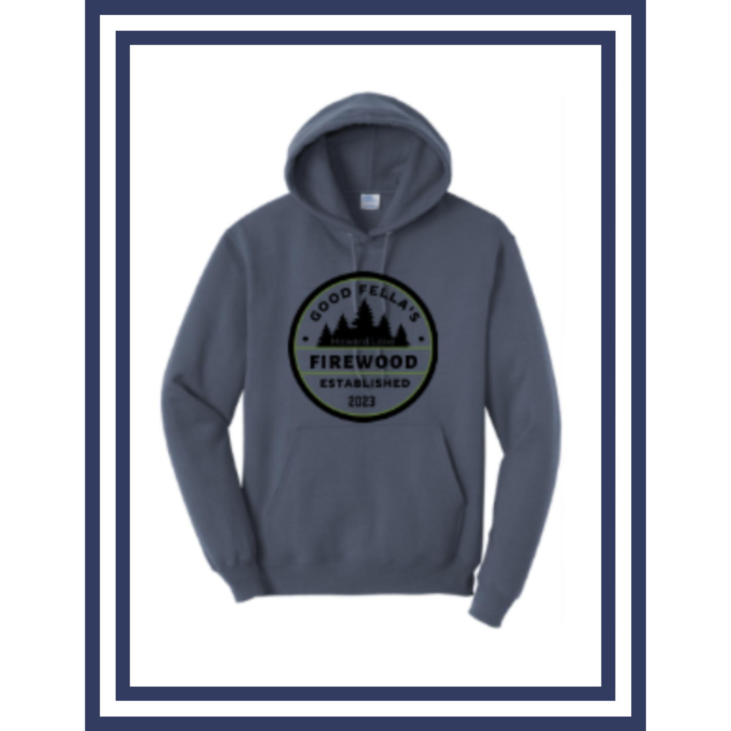 Steel Blue Campfire Hoodie