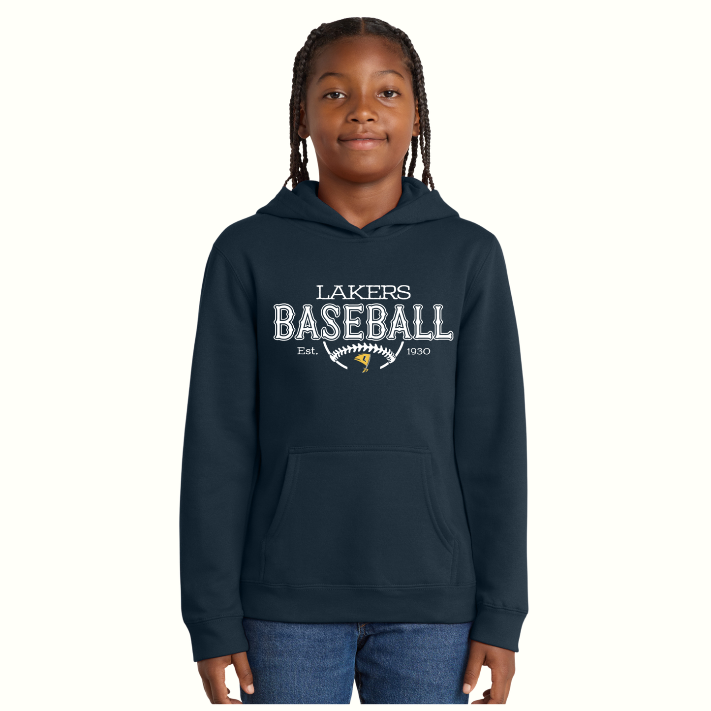 Lakers Baseball Youth Fleece Hoodie
