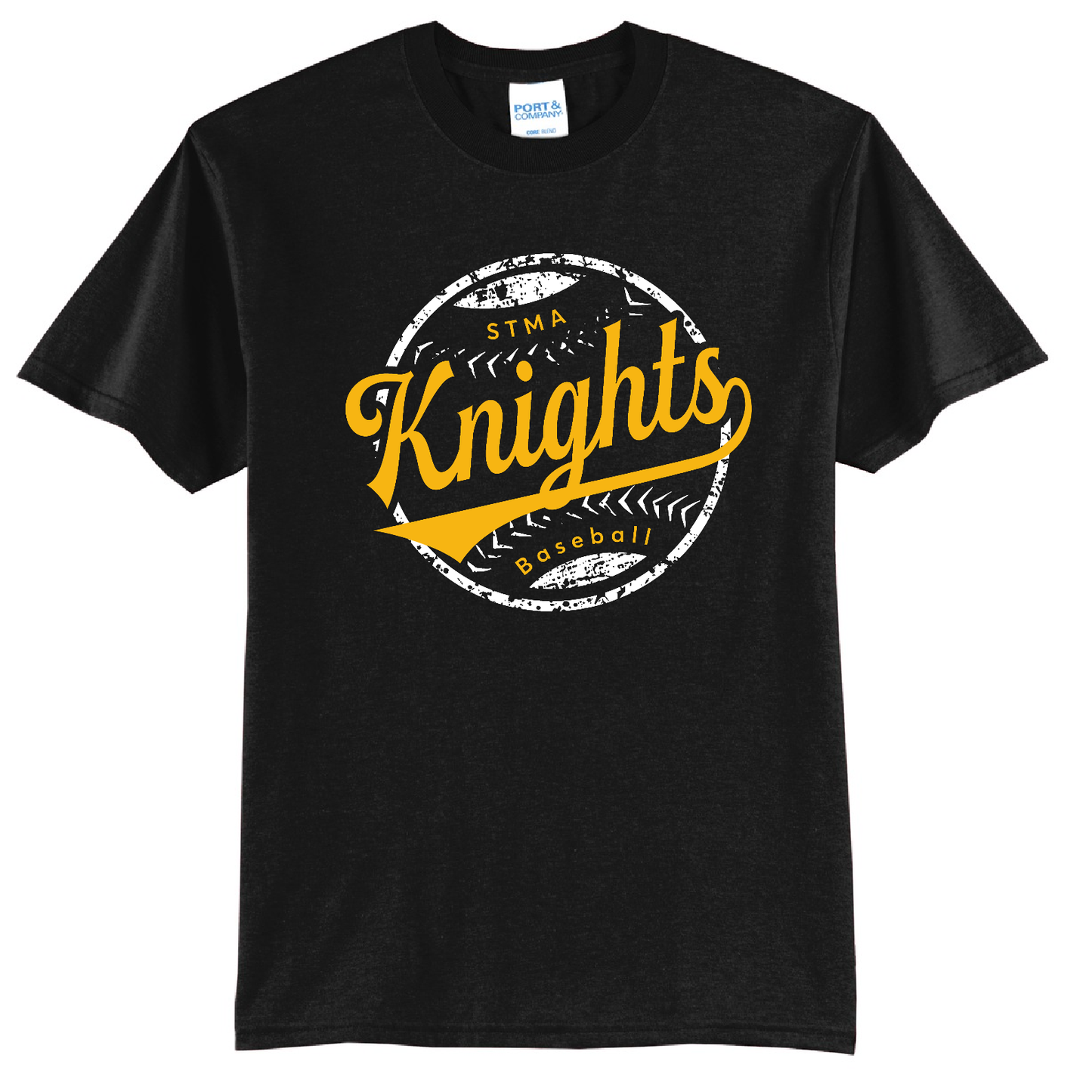 Knights Round Logo Baseball T-Shirt