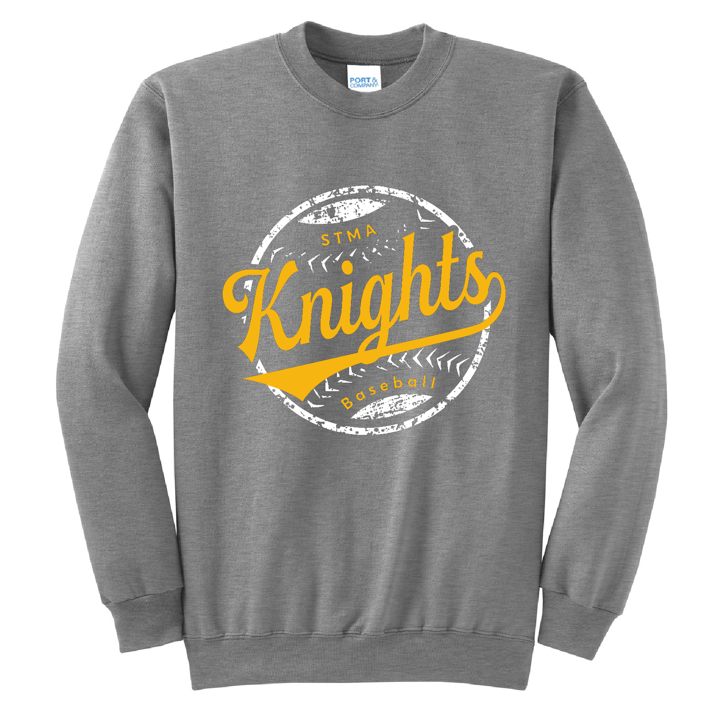 Knights Round Logo Baseball Crew Sweatshirt
