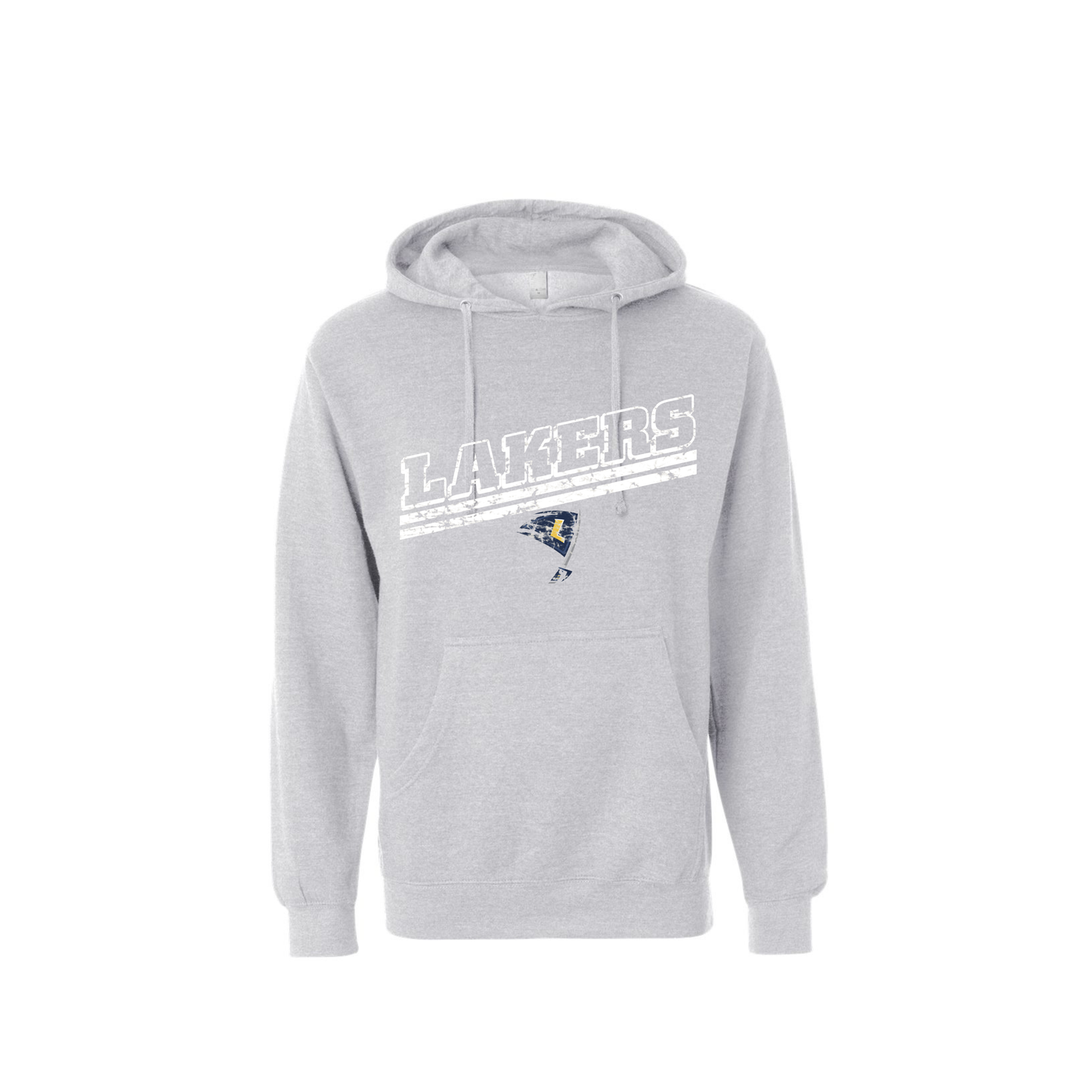 Lakers Distressed Slant Hoodie