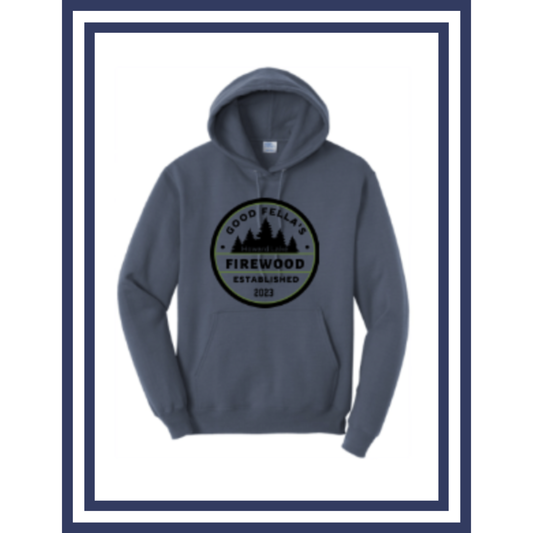 Steel Blue Campfire Hoodie