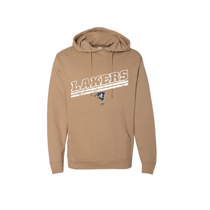Lakers Distressed Slant Hoodie