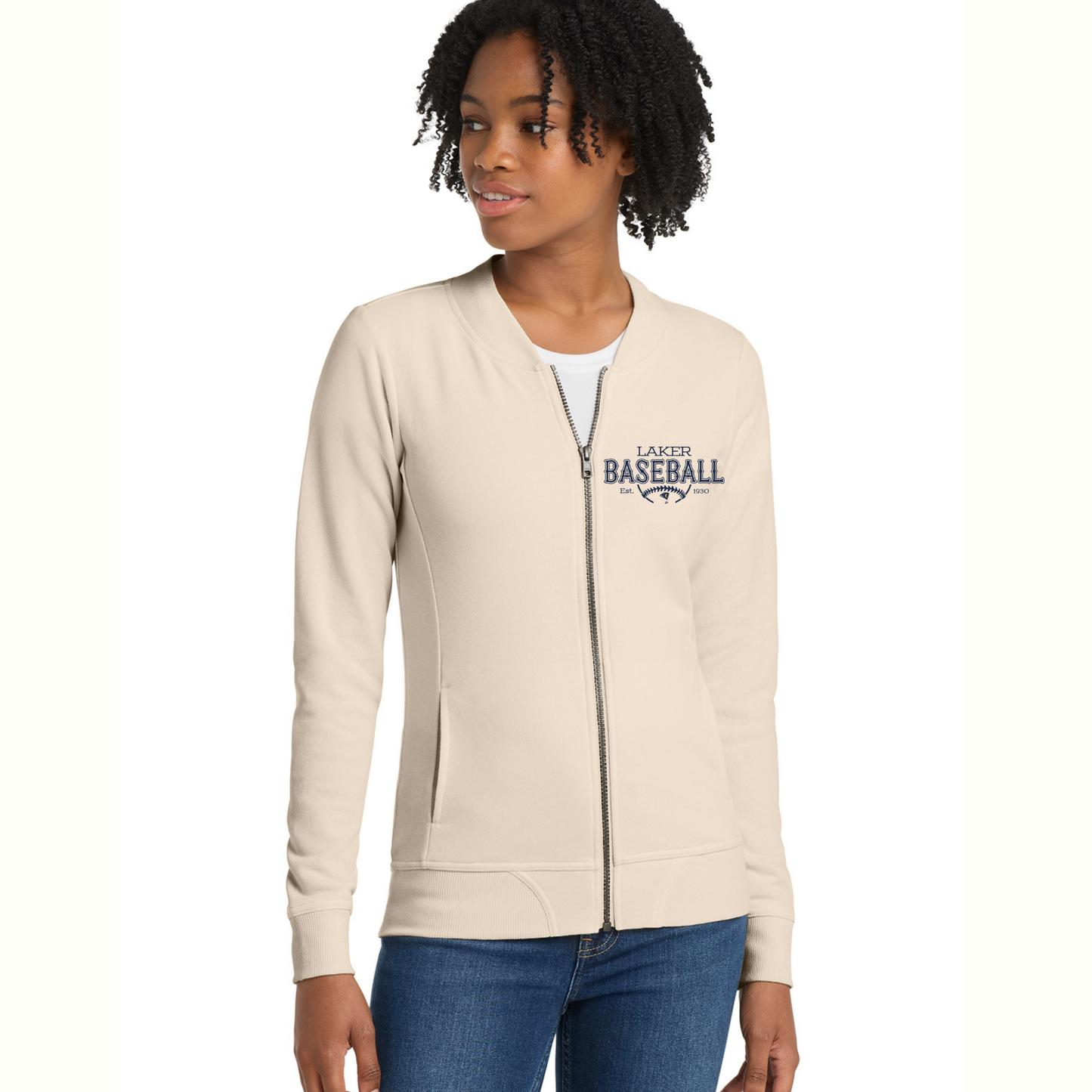 Lakers Baseball Women's French Terry Bomber