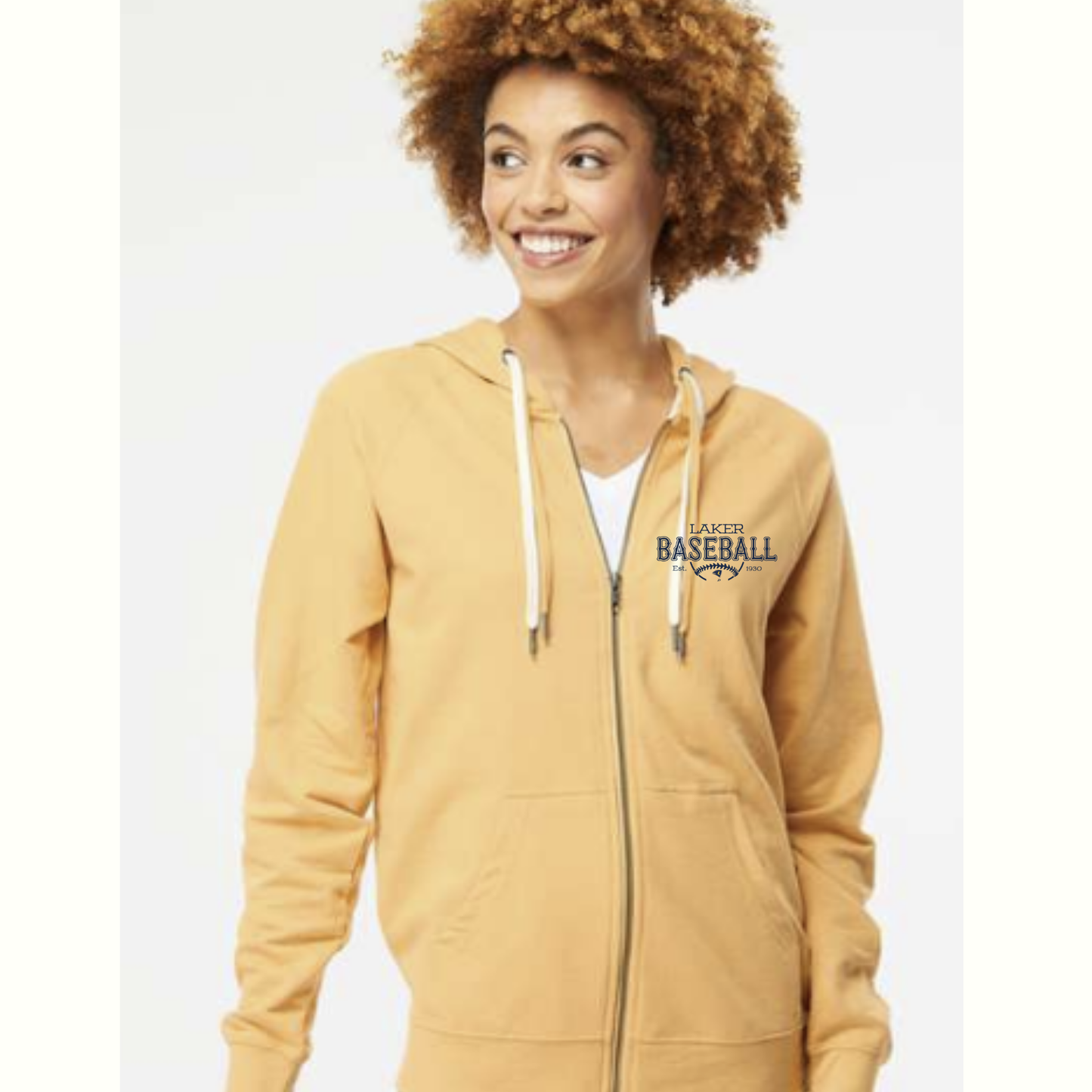 Lakers Baseball Lightweight Full-Zip Hoodie