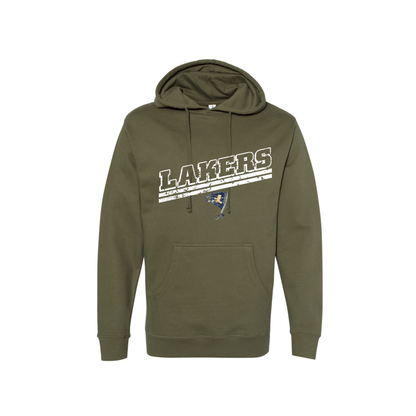 Lakers Distressed Slant Hoodie