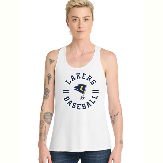 Lakers Baseball Women's Racerback Tank Circle Design