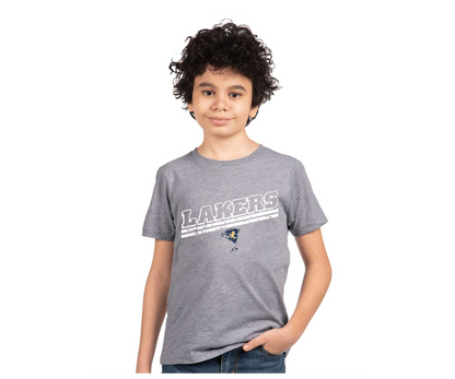 Youth Lakers Distressed Slant T