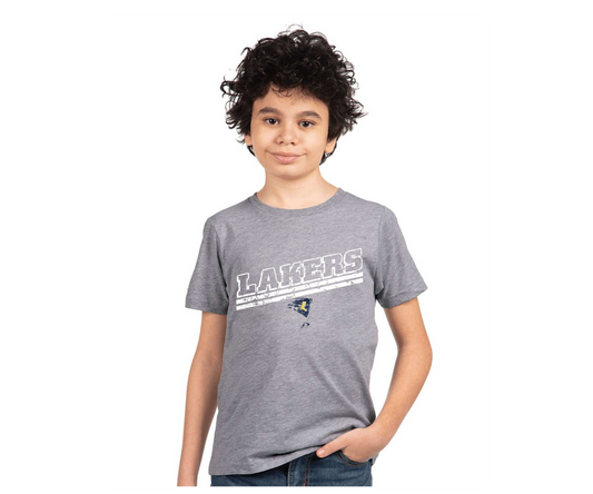Youth Lakers Distressed Slant T