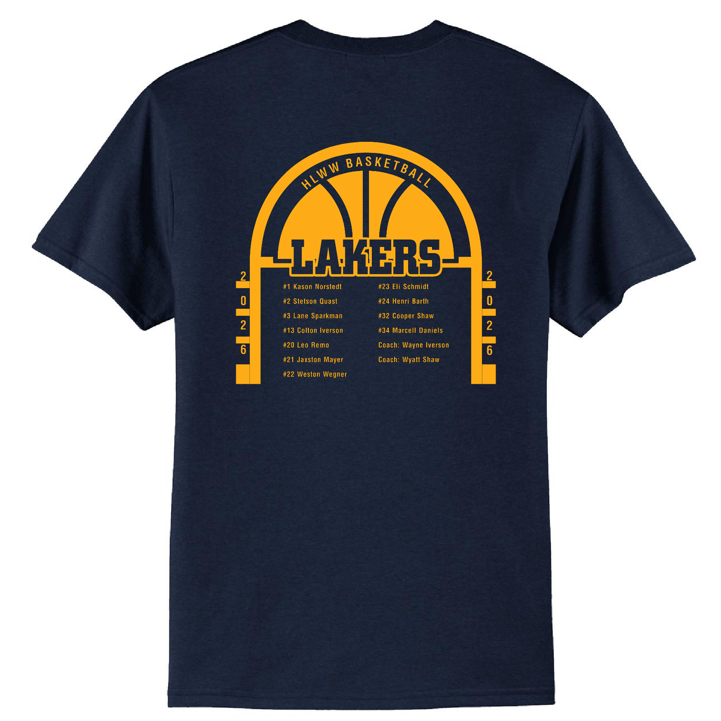 Lakers Basketball Cotton Blend T-Shirt