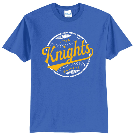 Knights Round Logo Baseball T-Shirt