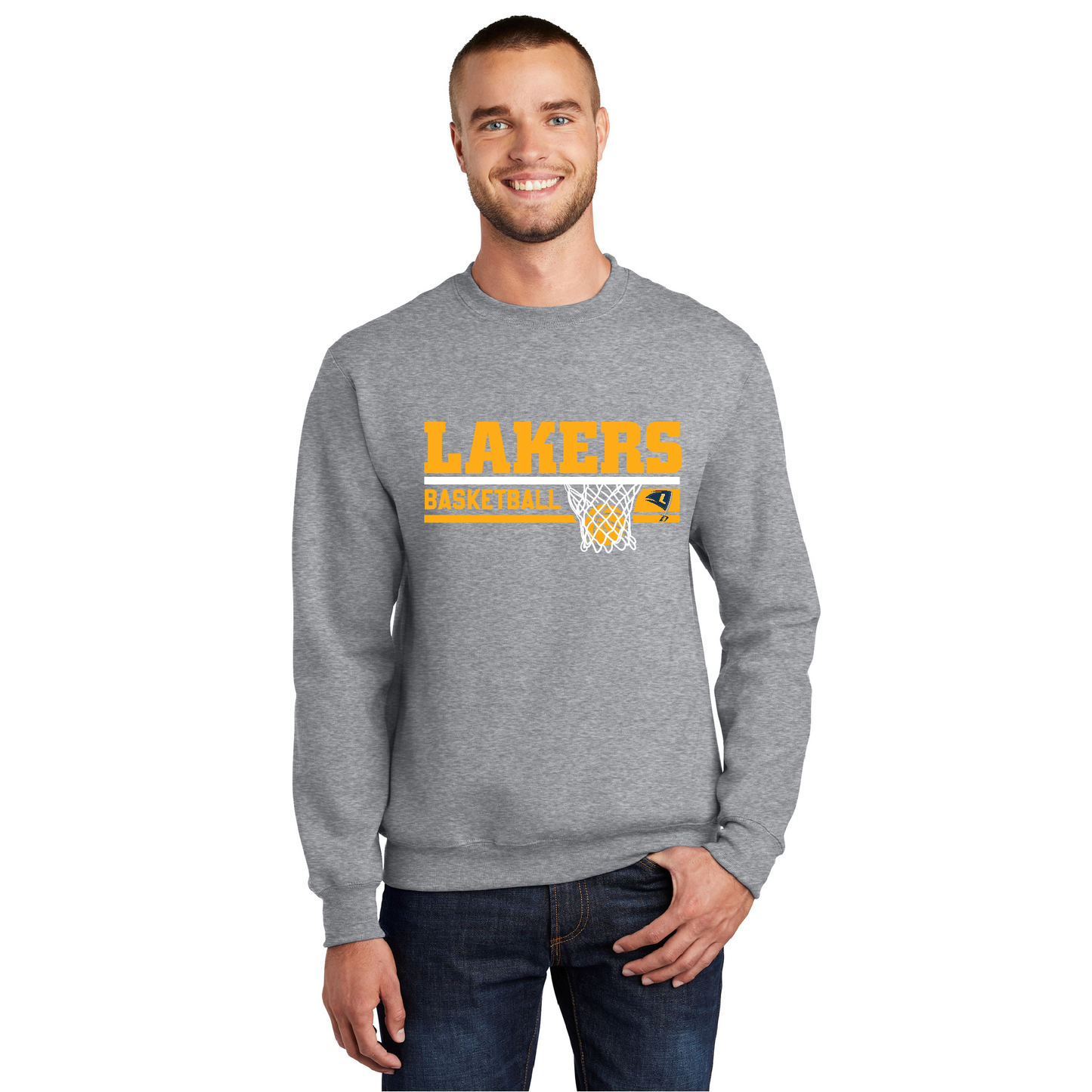Lakers Basketball Fleece Crewneck Sweatshirt