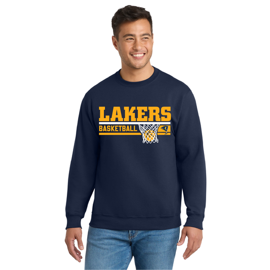 Lakers Basketball Fleece Crewneck Sweatshirt