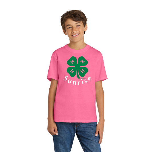Sunrise 4H Youth Tee (Neon Pink)
